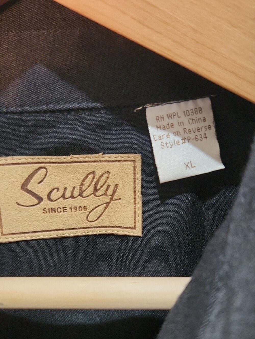 Scully Black Snap-Up Shirt with Floral Embroidery - Picture 2 of 8